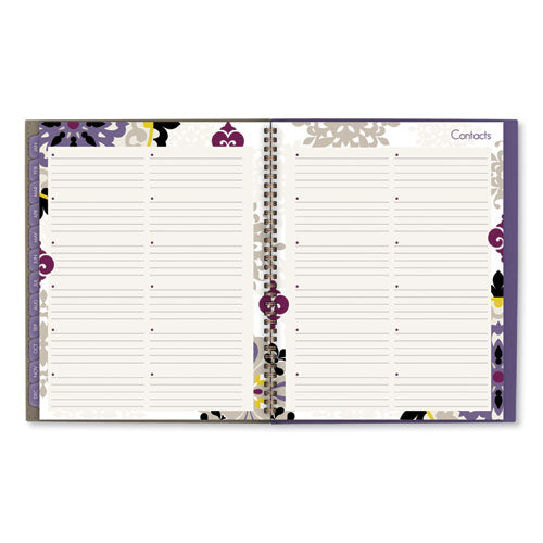 Vienna Weekly/monthly Appointment Book, Geometric Artwork, 11 X 8.5, Purple/tan Cover, 12-month (jan To Dec): 2026