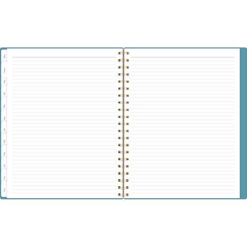 Workstyle Weekly/monthly Planner, Geometric Artwork, 11 X 9.38, Blue/gold Cover, 12-month (jan To Dec): 2025