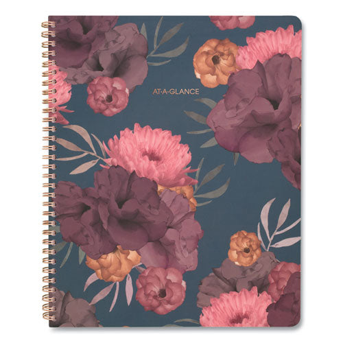 Dark Romance Weekly/monthly Planner, Floral Artwork, 11 X 8.5, Multicolor Cover, 13-month: Jan 2026 To Jan 2027