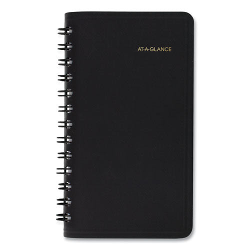 Weekly Planner, 4.5 X 2.5, Black Cover, 12-month (jan To Dec): 2026