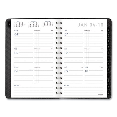 Contemporary Weekly/monthly Planner, Open-block Format, 8.5 X 5.5, Graphite Cover, 12-month (jan To Dec): 2026