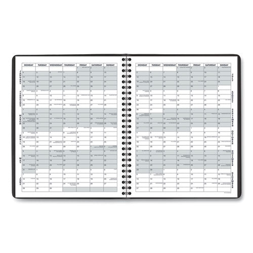 Monthly Planner, 8.75 X 7, Black Cover, 12-month (jan To Dec): 2026