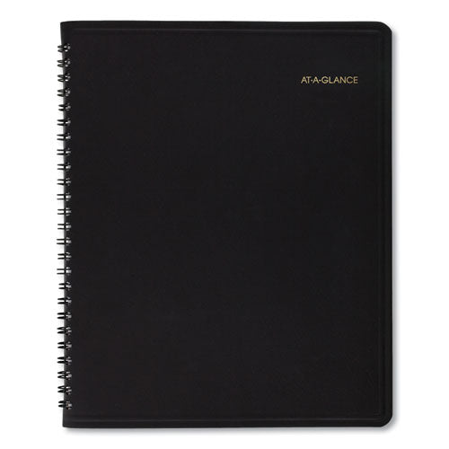 Monthly Planner In Business Week Format, 10 X 8, Black Cover, 12-month (jan To Dec): 2026