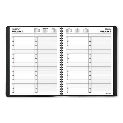 Two-person Group Daily Appointment Book, 11 X 8, Black Cover, 12-month (jan To Dec): 2026