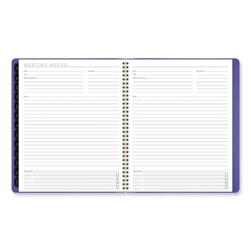Contemporary Monthly Planner, 11.38 X 9.63, Purple Cover, 12-month (jan To Dec): 2026