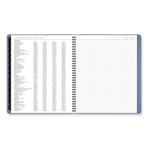 Contemporary Monthly Planner, 11.38 X 9.63, Blue Cover, 12-month (jan To Dec): 2026