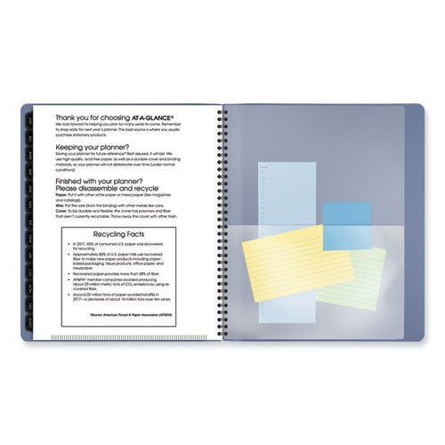 Contemporary Monthly Planner, 11.38 X 9.63, Blue Cover, 12-month (jan To Dec): 2026