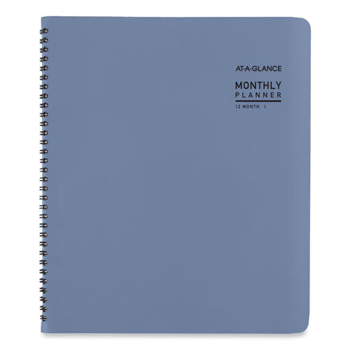 Contemporary Monthly Planner, 11.38 X 9.63, Blue Cover, 12-month (jan To Dec): 2026