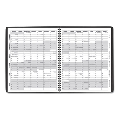 Monthly Planner, 11 X 9, Navy Cover, 15-month: Jan 2026 To Mar 2027