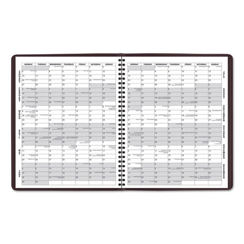 Monthly Planner, 11 X 9, Winestone Cover, 15-month: Jan 2026 To Mar 2027