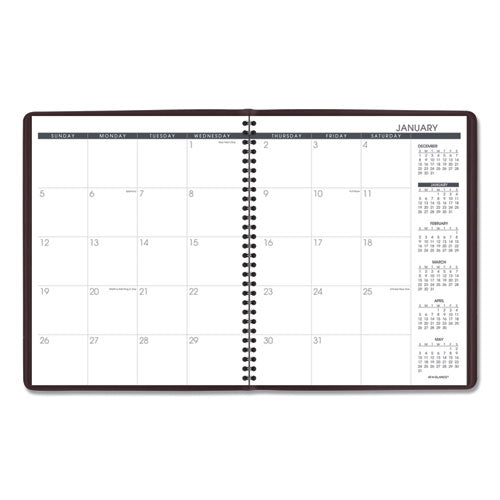 Monthly Planner, 11 X 9, Winestone Cover, 15-month: Jan 2026 To Mar 2027