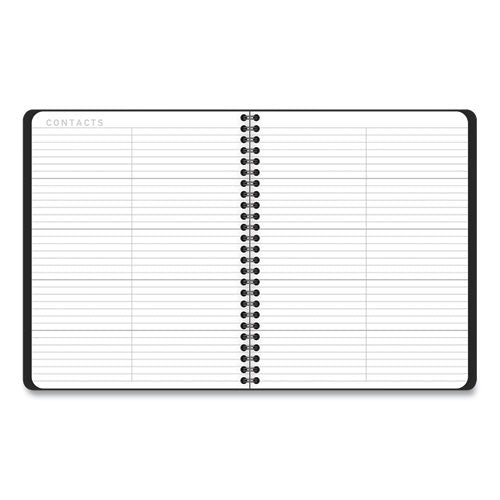 Contemporary Lite Weekly/monthly Planner, 8.75 X 7, Black Simulated Leather Cover, 12-month (jan To Dec): 2026