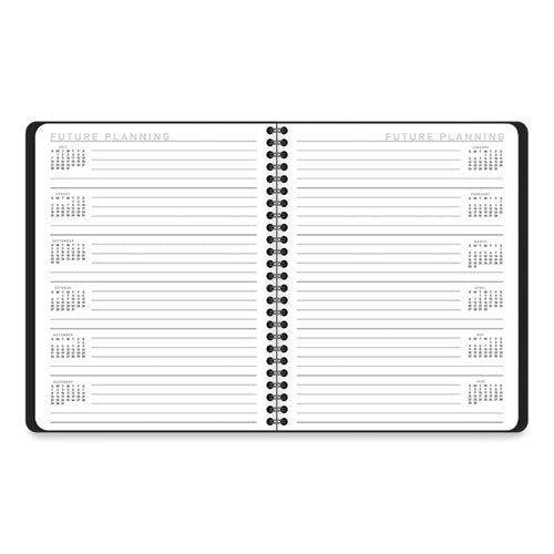 Contempo Lite Academic Year Weekly/monthly Planner, 8.75 X 7.87, Black Cover, 12-month (july To June): 2025 To 2026