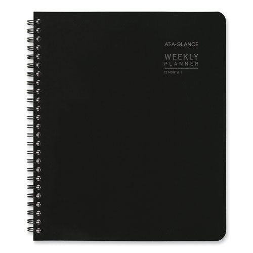 Contempo Lite Academic Year Weekly/monthly Planner, 8.75 X 7.87, Black Cover, 12-month (july To June): 2025 To 2026