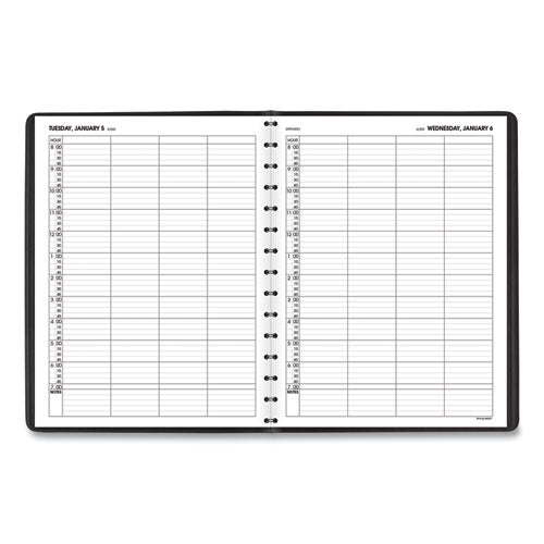 Four-person Group Daily Appointment Book, 11 X 8, Black Cover, 12-month (jan To Dec): 2026