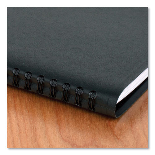 Weekly Vertical-column Appointment Book Ruled For Hourly Appointments, 8.75 X 7, Black Cover, 13-month: Jan 2026 To Jan 2027