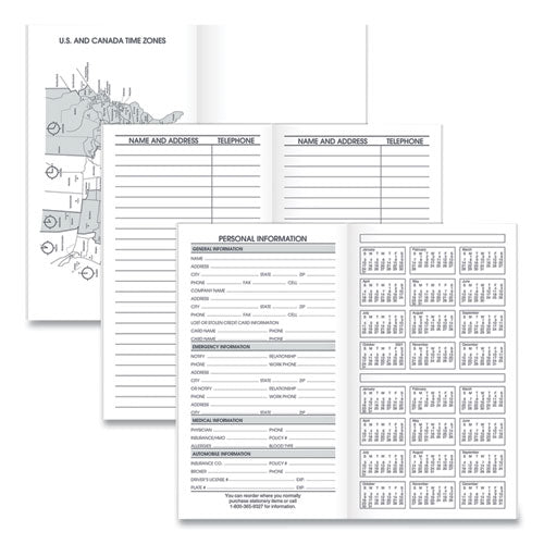 Pocket Size Monthly Planner Refill, 6 X 3.5, White Sheets, 12-month (jan To Dec): 2026