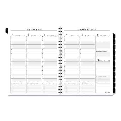 Executive Weekly/monthly Planner Refill With 15-minute Appointments, 11 X 8.25, White Sheets, 12-month (jan To Dec): 2026