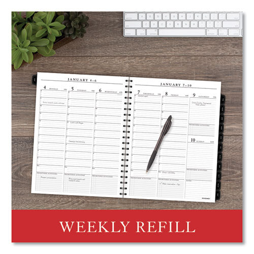 Executive Weekly/monthly Planner Refill With 15-minute Appointments, 11 X 8.25, White Sheets, 12-month (jan To Dec): 2026