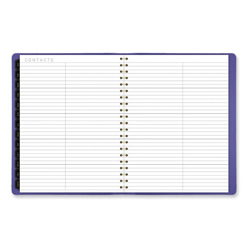 Contemporary Weekly/monthly Planner, 11.38 X 9, Purple Cover, 12-month (jan To Dec): 2026