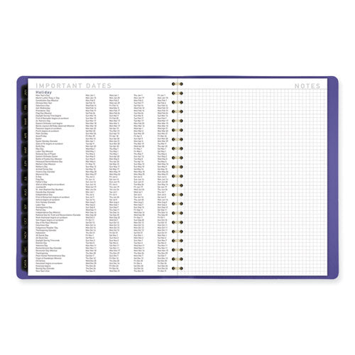 Contemporary Weekly/monthly Planner, 11.38 X 9, Purple Cover, 12-month (jan To Dec): 2026