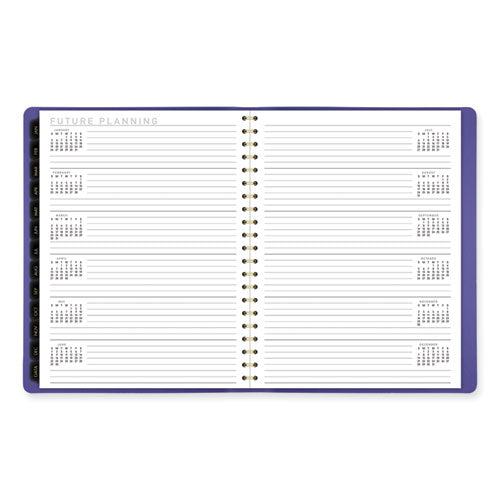 Contemporary Weekly/monthly Planner, 11.38 X 9, Purple Cover, 12-month (jan To Dec): 2026