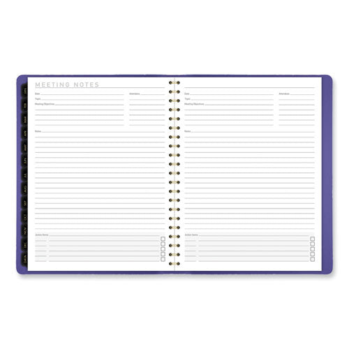 Contemporary Weekly/monthly Planner, 11.38 X 9, Purple Cover, 12-month (jan To Dec): 2026