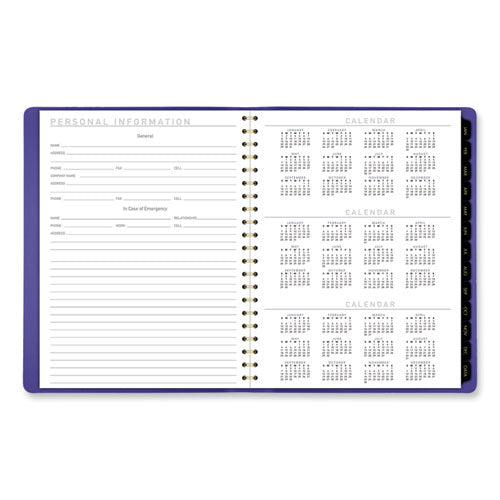 Contemporary Weekly/monthly Planner, 11.38 X 9, Purple Cover, 12-month (jan To Dec): 2026