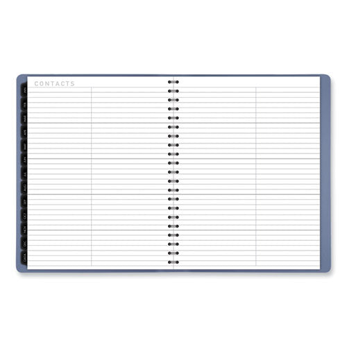 Contemporary Weekly/monthly Planner, 11.38 X 9, Slate Blue Cover, 12-month (jan To Dec): 2026