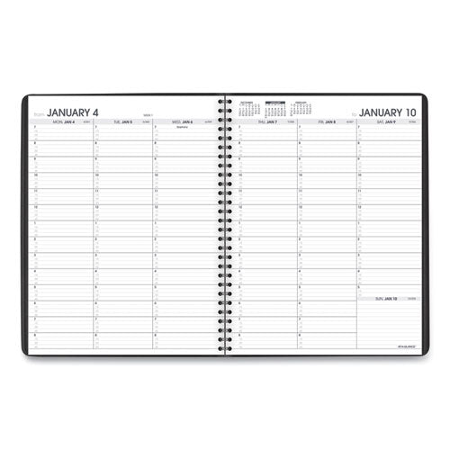 Weekly Appointment Book, 11 X 8.25, Black Cover, 13-month: Jan 2026 To Jan 2027