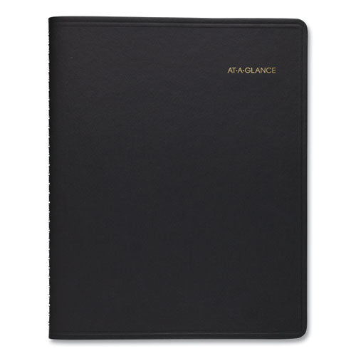 Triple View Weekly Vertical-column Format Appointment Book, 11 X 8.25, Black Cover, 12-month (jan To Dec): 2026
