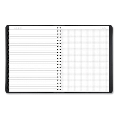 Contemporary Weekly/monthly Planner, Vertical-column Format, 11 X 8.25, Black Cover, 12-month (jan To Dec): 2026