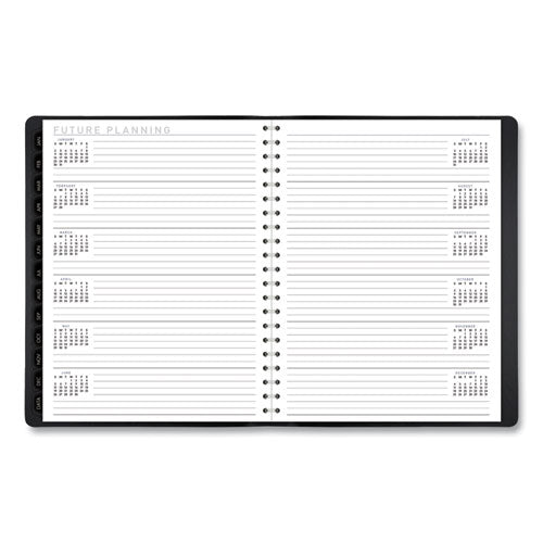 Contemporary Weekly/monthly Planner, Vertical-column Format, 11 X 8.25, Black Cover, 12-month (jan To Dec): 2026