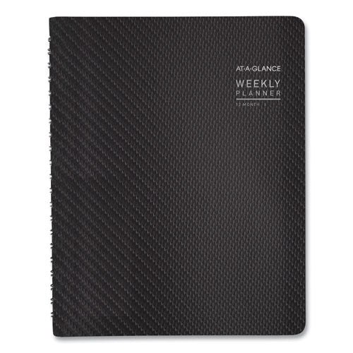 Contemporary Weekly/monthly Planner, Vertical-column Format, 11 X 8.25, Graphite Cover, 12-month (jan To Dec): 2026