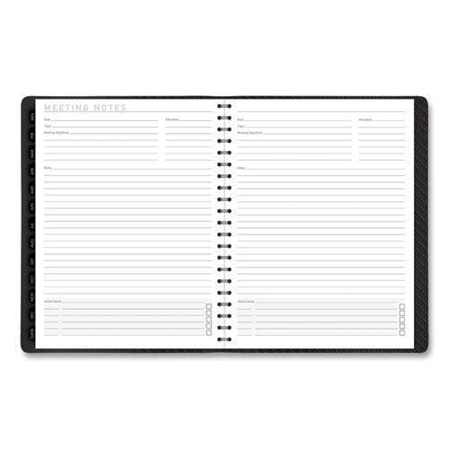Contemporary Weekly/monthly Planner, Vertical-column Format, 11 X 8.25, Graphite Cover, 12-month (jan To Dec): 2026