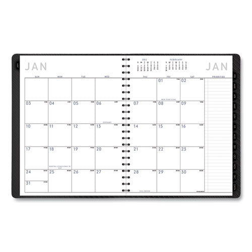 Contemporary Weekly/monthly Planner, Vertical-column Format, 11 X 8.25, Graphite Cover, 12-month (jan To Dec): 2026