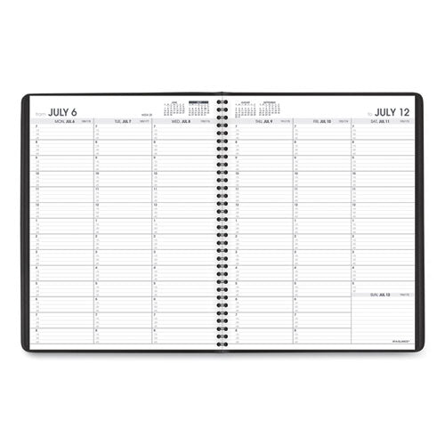 Weekly Appointment Book, 11 X 8.25, Black Cover, 14-month: July 2025 To Aug 2026