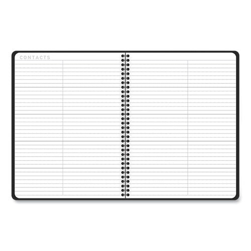Contemporary Lite Weekly/monthly Planner, 11 X 8.25, Black Simulated Leather Cover, 12-month (jan To Dec): 2026