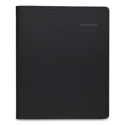 Quicknotes Weekly Block Format Appointment Book, 10 X 8, Black Cover, 12-month (jan To Dec): 2026