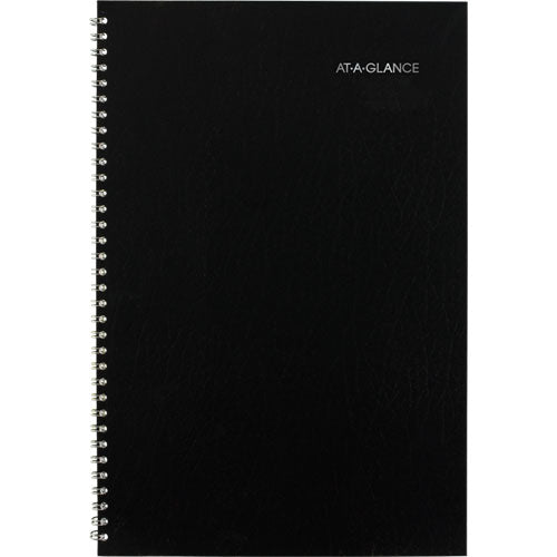 Dayminder Monthly Planner, Academic Year, Ruled Blocks, 12 X 8, Black Cover, 14-month: July 2025 To Aug 2026