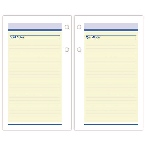 Quicknotes Desk Calendar Refill, 3.5 X 6, White/yellow/blue Sheets, 12-month (jan To Dec): 2026