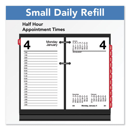 Desk Calendar Refill With Tabs, 3.5 X 6, White Sheets, 12-month (jan To Dec): 2026