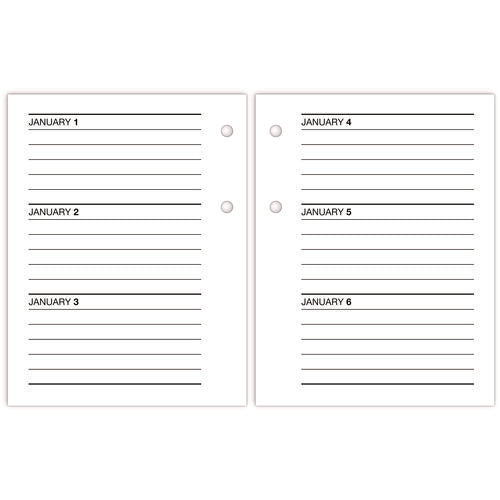Compact Desk Calendar Refill, 3 X 3.75, White Sheets, 12-month (jan To Dec): 2026