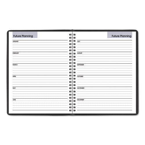 Dayminder Monthly Planner With Notes Column, Ruled Blocks, 8.75 X 7, Black Cover, 12-month (jan To Dec): 2026