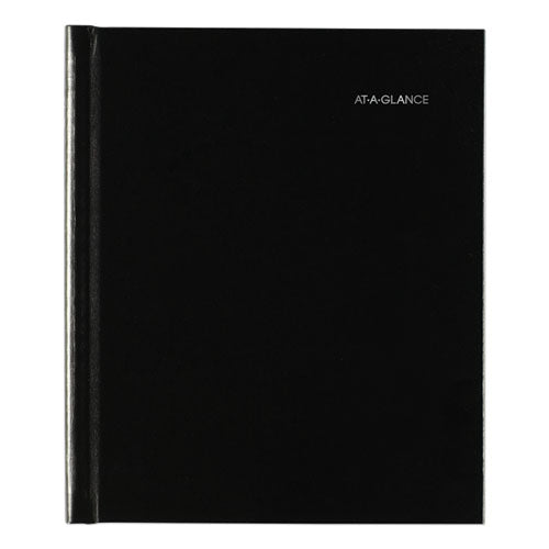 Dayminder Hard-cover Monthly Planner With Memo Section, Unruled Blocks, 8.5 X 7, Black Cover, 12-month (jan To Dec): 2026