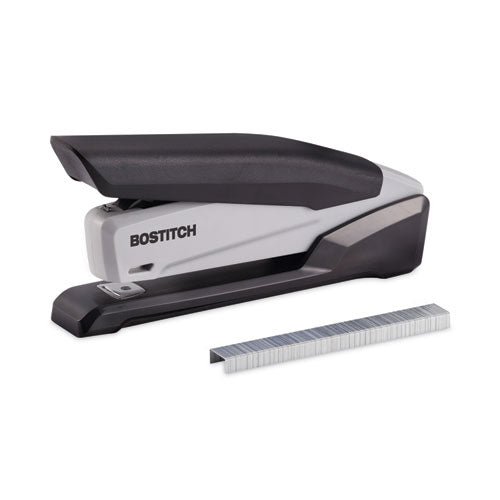 Ecostapler Spring-powered Desktop Stapler, 20-sheet Capacity, Gray/black