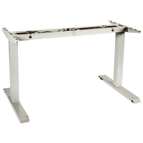 Alera Adaptivergo Sit-stand Two-stage Electric Height-adjustable Table Base, 48.06" X 24.35" X 27.5" To 47.2", Gray