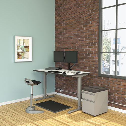Alera Adaptivergo Sit-stand 3-stage Electric Height-adjustable Table Base W/memory Control, 48.06 X 24.35 X 25 To 50.7, Gray