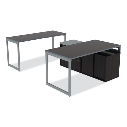 Alera Open Office Desk Series Low Storage Cabinet Credenza, Woodgrain Laminate, 29.5w X 19.13d X 22.78h, Espresso
