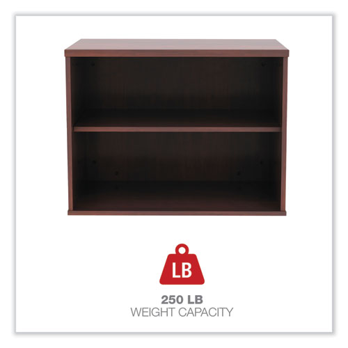Alera Open Office Desk Series Low Storage Cabinet Credenza, Woodgrain Laminate, 29.5w X 19.13d X 22.78h, Medium Cherry